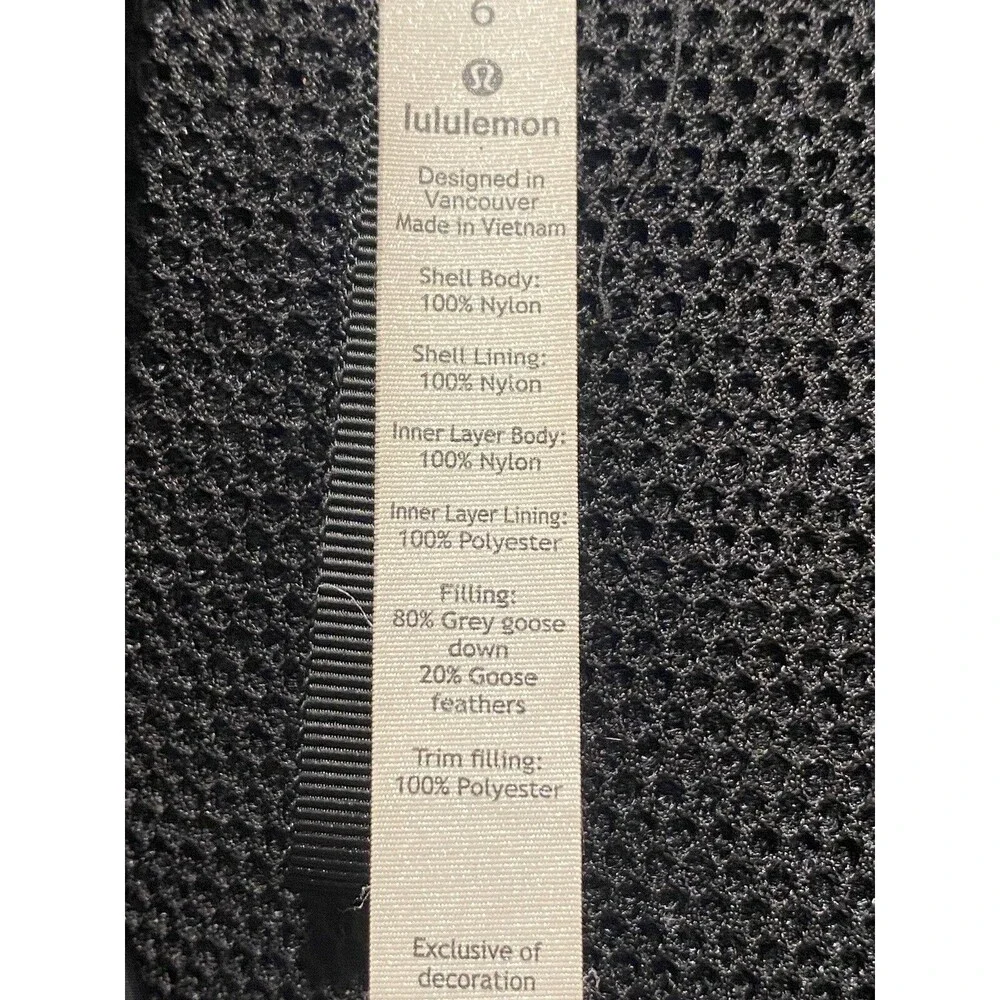 Lululemon OUT IN THE ELEMENTS 3-In-1 PARKA Women's Size 6 Black 600 Goose Down - Picture 6 of 16